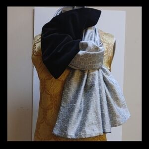 Gucci Fabric Silk Silver & White Monogram